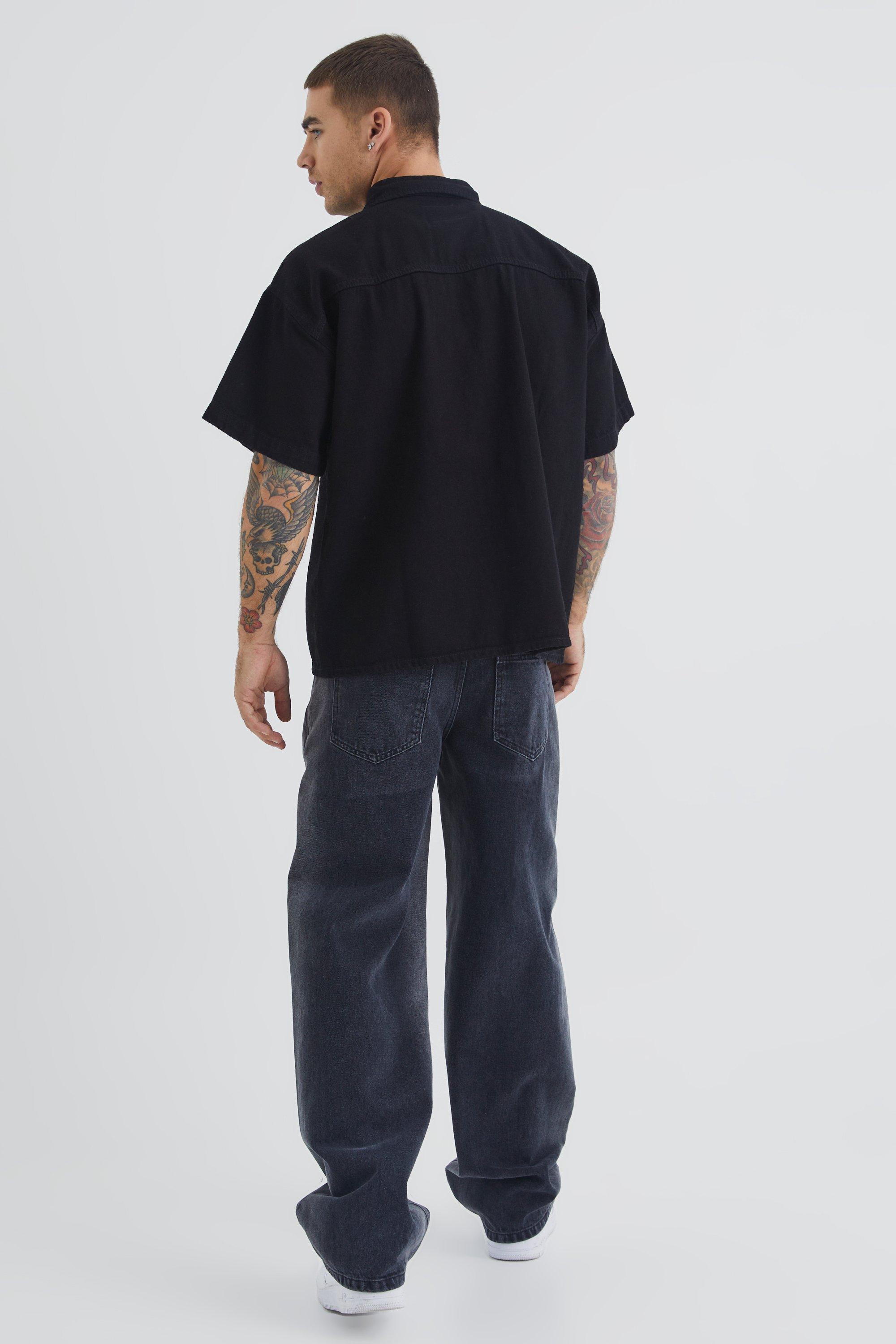 Dickies short cheap sleeve denim shirt